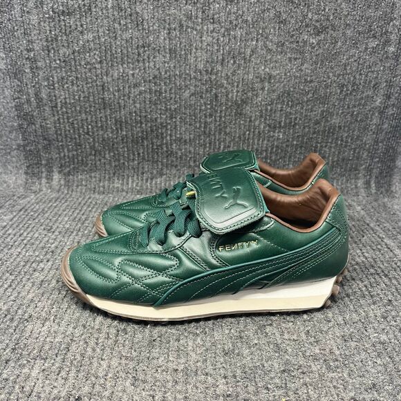 NEW Puma x Fenty Avanti Green Quilted Leather Casual Shoes Women’s 7.5 399262-02